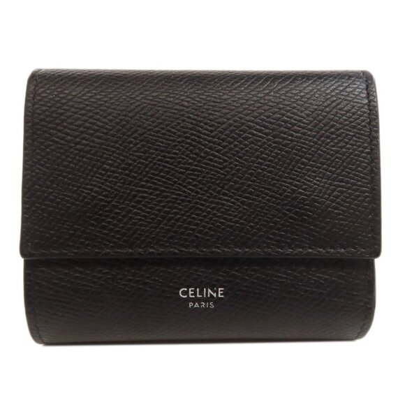 CELINE Black Leather Wallet - Picture 1 of 11